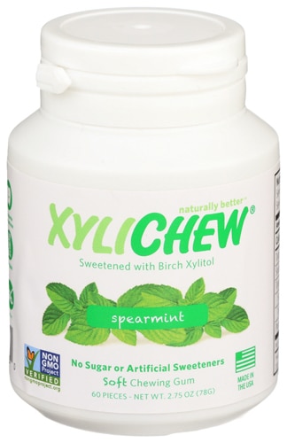 XyliChew Non-GMO Soft Chewing Gum Spearmint