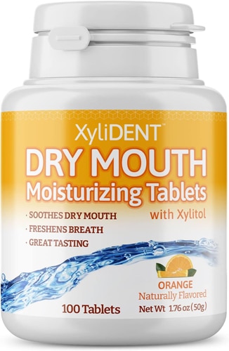 XyliDent Dry Mouth Tablets Orange