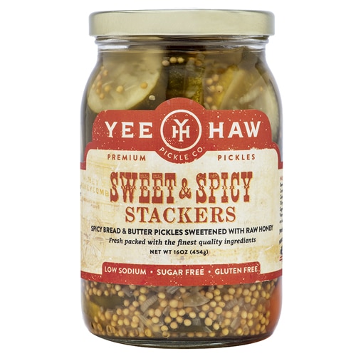 Yee-Haw Pickle Co. Stacker Pickles Sweetened with Honey Sweet & Spicy