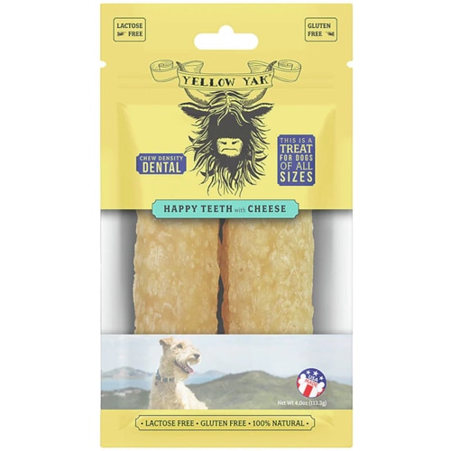 Yellow Yak Happy Teeth Dental Chews Dog Treats Cheese