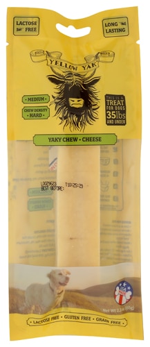 Yellow Yak Yaky Chew Small Dog Treats Cheese