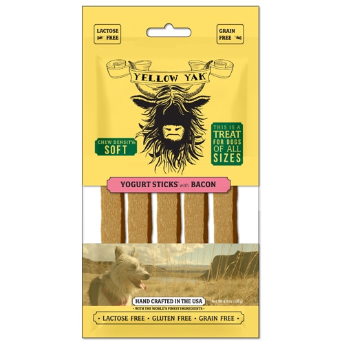 Yellow Yak Yogurt Sticks Soft Dog Treats Bacon