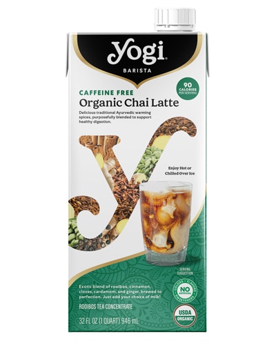 Yogi Barista Organic Tea Concentrates Caffeine Free Chai Latte