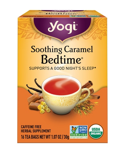 Yogi Tea Bedtime Organic Caffeine Free Soothing Caramel