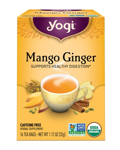 Yogi Tea Organic Caffeine Free Mango Ginger