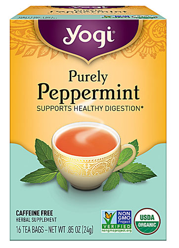 Yogi Tea Organic Caffeine Free Purely Peppermint