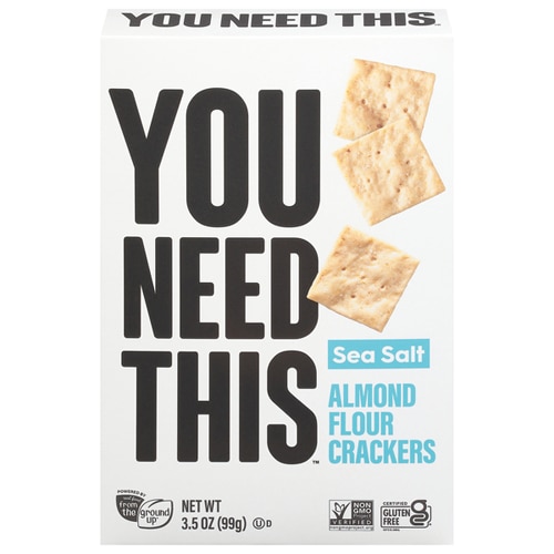 You Need This Almond Flour Crackers Non GMO Gluten Free Vegan Sea Salt