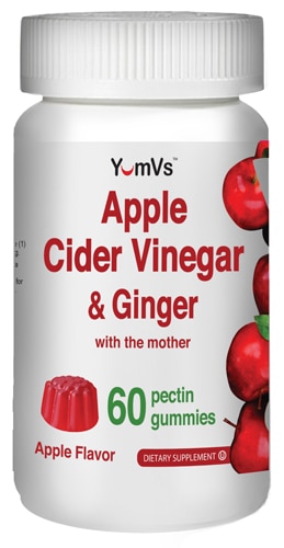 Yum V's Apple Cider Vinegaer & Ginger Gummies Apple