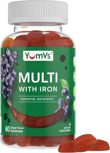 Yum V's Multivitamin with Iron Grape