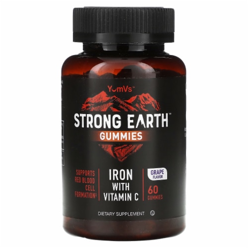 Yum V's Strong Earth Iron with Vitamin C Grape