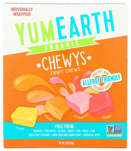 YumEarth Chewys Fruit Chews Non-GMO Organic Assorted Fruit