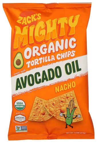 Zack's Mighty Organic Regenerative Tortilla Chips Nacho