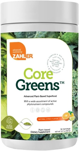 Zahler CoreGreens Plant-Based Superfoods Citrus Powder