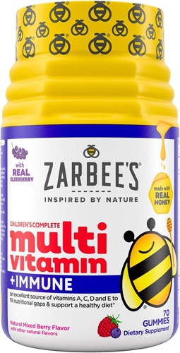 Zarbee's Children's Complete Multivitamin + Immune 2+ Years Natural Mixed Berry