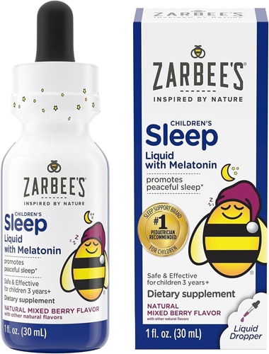 Zarbee's Children's Sleep Liquid with Melatonin 3+ Years Mixed Berry