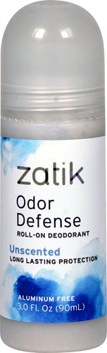 Zatik Odor Defense Roll-On Deodorant Unscented