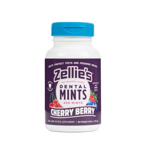 Zellie's Xylitol Dental Mints Sugar-Free Cherry Berry