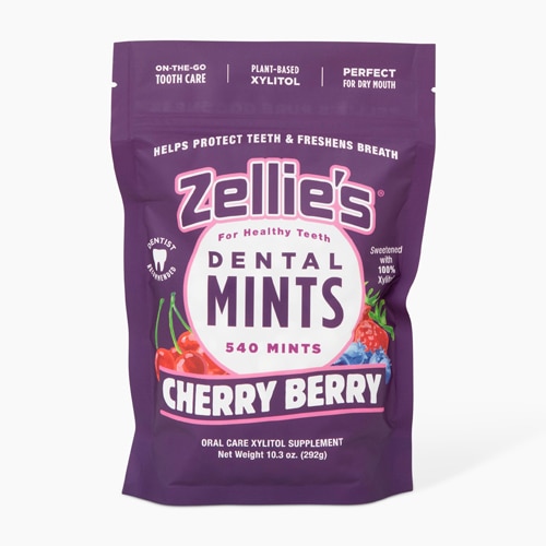 Zellie's Xylitol Dental Mints Sugar-Free Cherry Berry