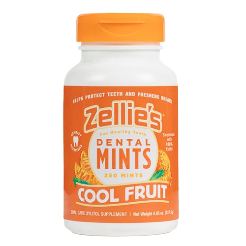 Zellie's Xylitol Dental Mints Sugar-Free Cool Fruit
