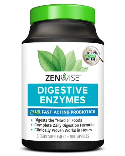 Zenwise Daily Digestive Enzymes Plus Fast-Acting Probiotics