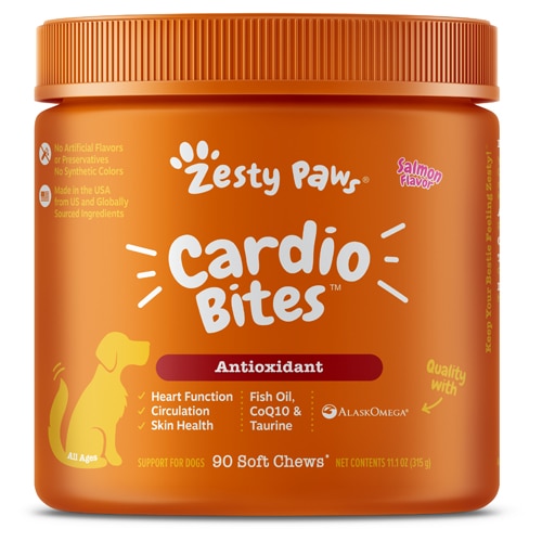 Zesty Paws Dog Cardio Bites Salmon