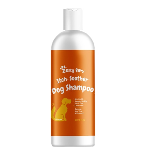 Zesty Paws Dog Shampoo Itch Soother Oatmeal & Aloe Vera Vanilla