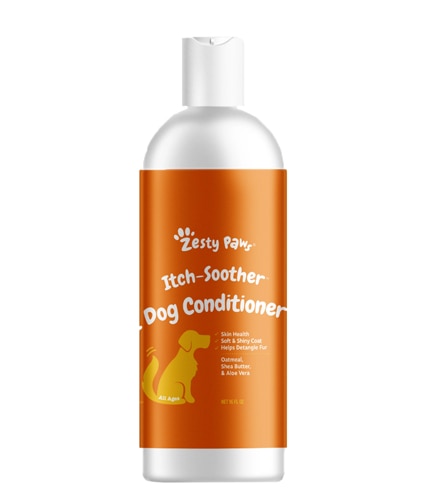 Zesty Paws Itch Soother Conditioner with Oatmeal & Aloe Vera for Dogs Vanilla