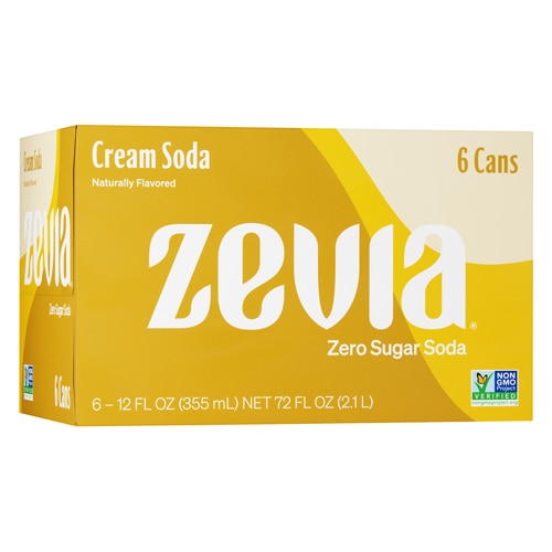 Zevia Non-GMO Zero Calorie Soda Cream