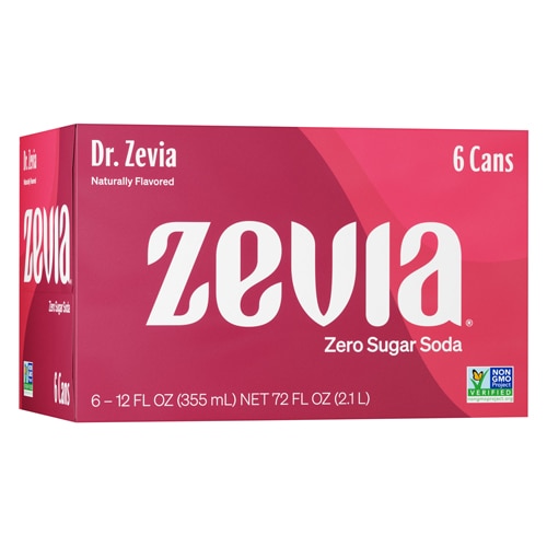 Zevia Non-GMO Zero Calorie Soda Dr. Zevia