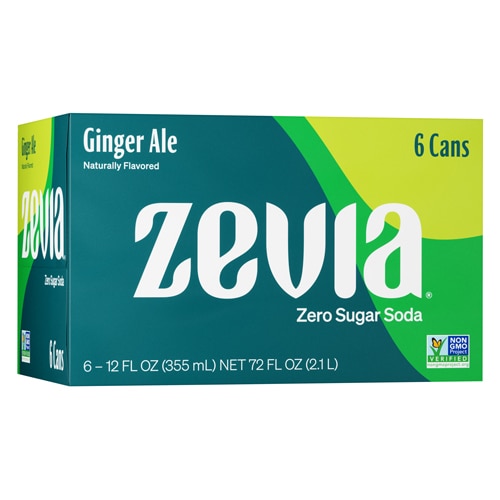 Zevia Non-GMO Zero Calorie Soda Ginger Ale