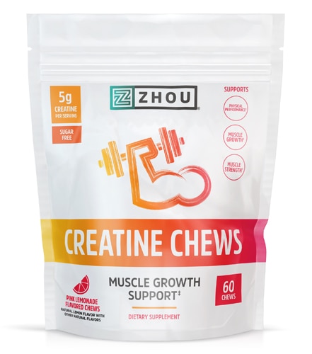 Zhou Creatine Chews Pink Lemonade