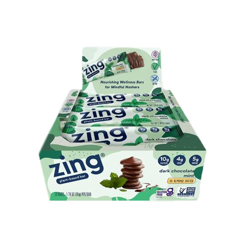 Zing Plant-Based Bar Dark Chocolate Mint