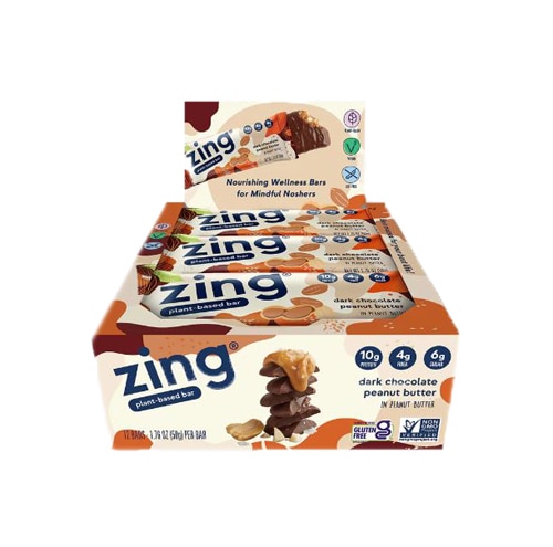 Zing Plant-Based Bar Dark Chocolate Peanut Butter