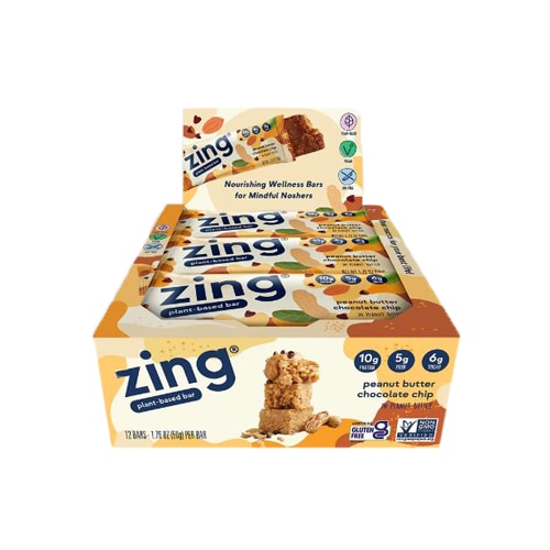 Zing Plant-Based Bar Peanut Butter Chocolate Chip