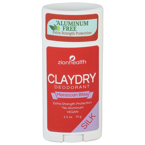 Zion Health Clay Dry Deodorant Aluminum Free Silk - Moroccan Bliss