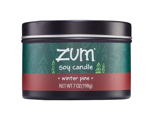 Zum Glow Soy Candle Holiday Scent Winter Pine