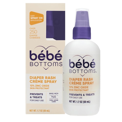 bebe Bottoms Diaper Rash Crème Spray 10% Zinc Oxide