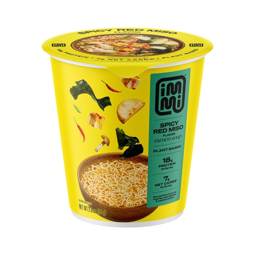 immi Ramen Soup Plant-Based Protein Cup Spicy Red Miso