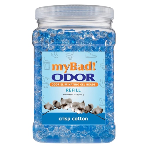 my Bad! Odor Eliminator Gel Beads - Refill Crisp Cotton