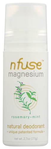 nfuse 280 mg Magnesium Roll-On Deodorant Relieve + Refresh Rosemary Mint