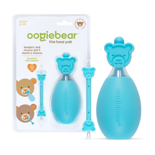 oogiebear The Bear Pair Nasal Aspirator and Booger Picker Tool Set Blue