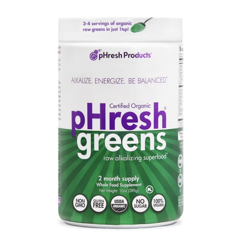 pHresh Products pHresh Greens Raw Alkalizing Superfood - 2 Months Supply
