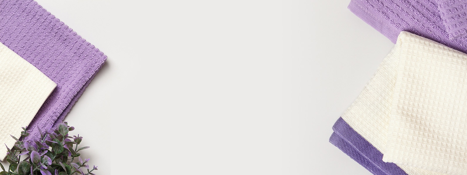 towels and lavender decorative background