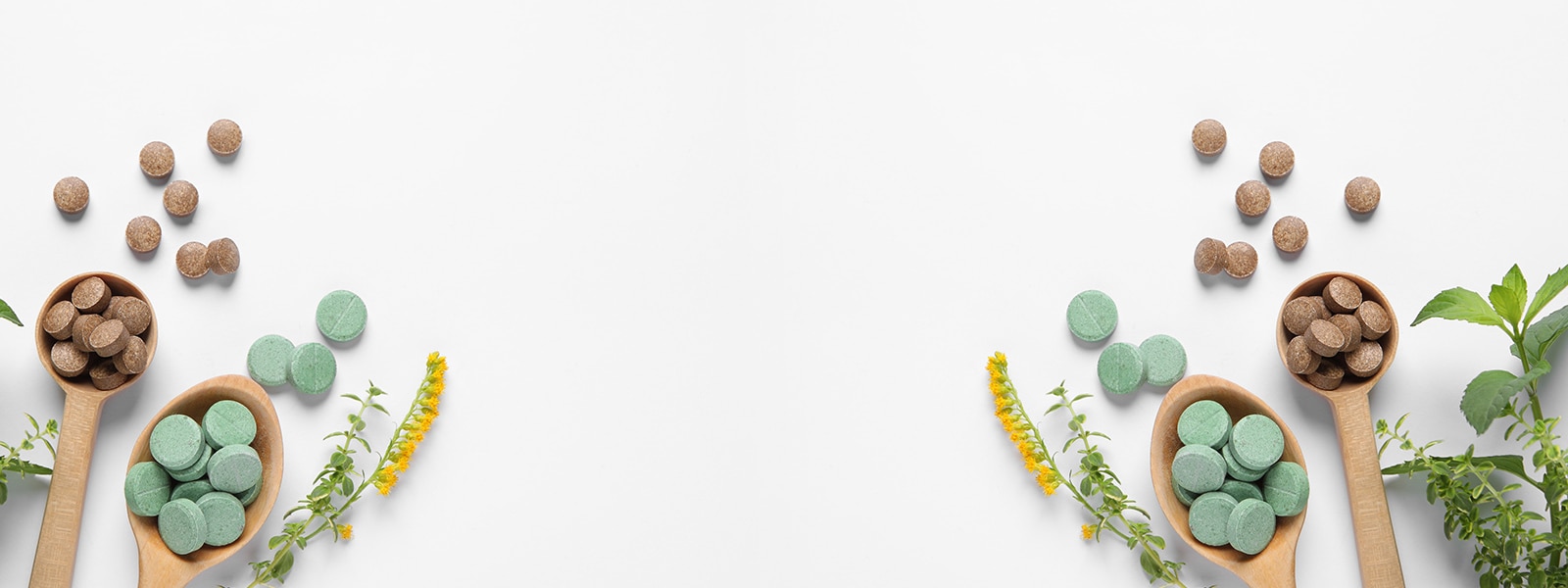 decorative background with supplements