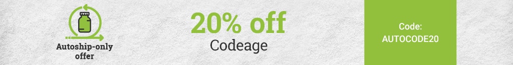 20% off Codeage. Autoship only