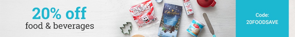 20% off food & beverage. Use code: 20FOODSAVE.