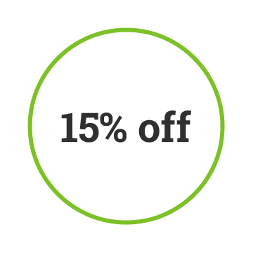 15% off icon