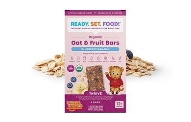 Ready.Set.Food! Organic oat and fruit blueberry banana bars