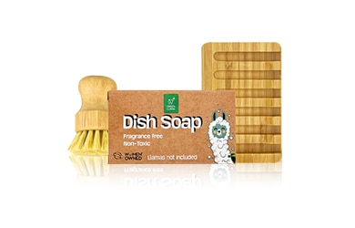 Green llama dish soap